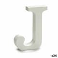 Miniatyrbillede 1 af 2: Brev Pincello J Hvid Træ 2 x 11 cm (24 enheder)