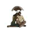 Miniatyrbillede 1 af 3: Dekorativ figur Home ESPRIT Grøn Gylden Par 15 x 11,5 x 12 cm