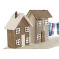 Miniatyrbillede 2 af 4: Dekorativ figur Home ESPRIT Blå Rød Multifarvet Huse 25,5 x 9 x 13,5 cm (2 enheder)