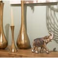 Miniatyrbillede 4 af 4: Dekorativ figur Alexandra House Living Sølvfarvet Plastik Elefant 12 x 24 x 23 cm