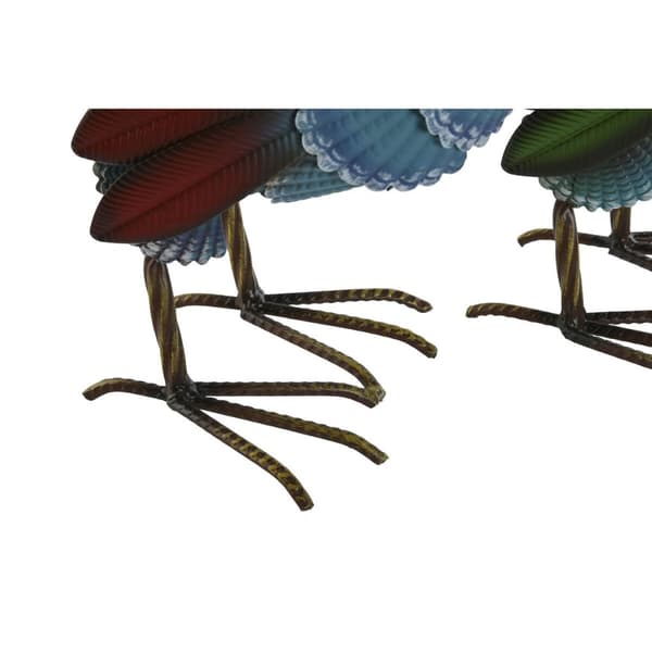 Dekorativ figur Home ESPRIT Multifarvet Hane 39,5 X 15 X 42 cm (2 enheder)