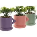 Miniatyrbillede 2 af 3: Dekorativ plante Home ESPRIT Polyetylen Cement Urban 9 x 7 x 12 cm (3 enheder)
