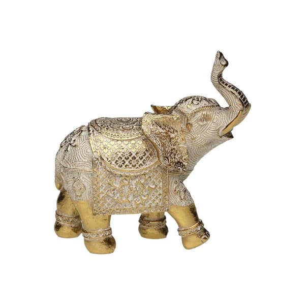 Dekorativ figur Versa Harpiks Elefant 8,3 X 17,7 X 17,5 CM