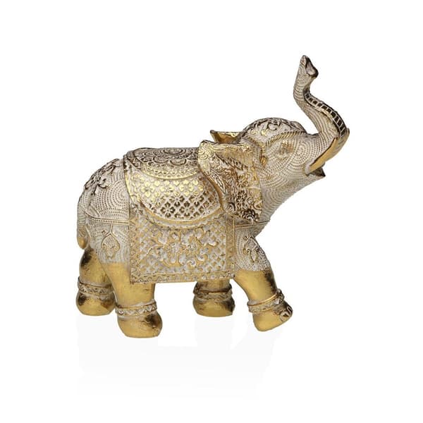 Dekorativ figur Versa Harpiks Elefant 8,3 X 17,7 X 17,5 CM