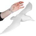 Miniatyrbillede 1 af 4: STOR RAVN TIL ALTAN FUGLEAFSKYDER I FLYVNING PREMIUM HVID