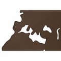 Miniatyrbild 3 av 3: Väggdekoration DKD Home Decor Metall Världskarta (100 x 1 x 100 cm) (3 pcs)