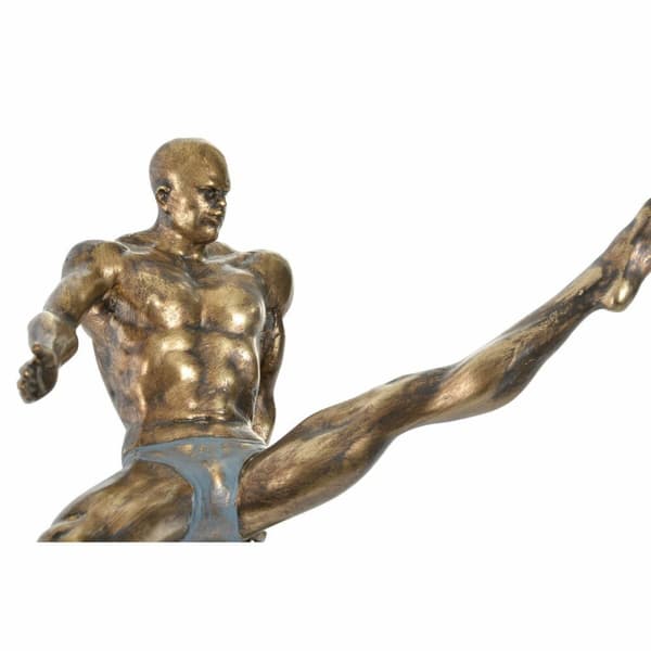 Prydnadsfigur DKD Home Decor Värld Gyllene Harts Gymnast Modern (29 x 16 x 33 cm)