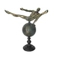 Miniatyrbild 1 av 3: Prydnadsfigur DKD Home Decor Värld Gyllene Harts Gymnast Modern (29 x 16 x 33 cm)