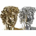 Miniatyrbild 2 av 3: Prydnadsfigur DKD Home Decor 24,5 x 17,5 x 36 cm Silvrig Gyllene Byst Neoklassisk (2 antal)