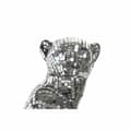 Miniatyrbild 3 av 3: Prydnadsfigur DKD Home Decor Silvrig Leopard Harts (19,5 x 16 x 31,5 cm)