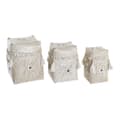 Miniatyrbild 2 av 4: Korg - set DKD Home Decor Vit Bambu Snäckor (24 x 24 x 30 cm) (3 Delar)