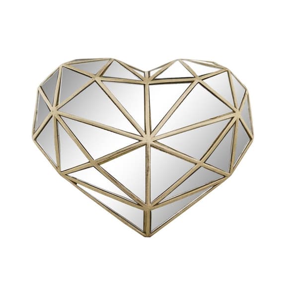 Prydnadsfigur DKD Home Decor 26 x 5 x 21 cm Hjärta Gyllene