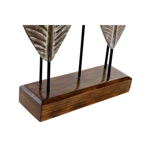 Dekorativ figur DKD Home Decor Bambus Jern Ark (33 x 10 x 81 cm)
