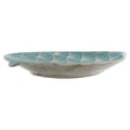 Miniatyrbillede 3 af 3: Borddekoration DKD Home Decor 27,5 x 16 x 3 cm Turkisblå Orientalsk Chromsalt Blad af en plante