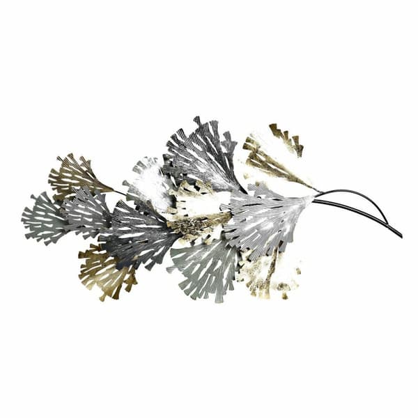 Vægdekoration DKD Home Decor Grå Gylden Metal (65 x 10 x 134.6 cm)