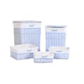 Miniatyrbillede 1 af 5: Set med kurve DKD Home Decor Blå Celestial flet Børns 44 x 34 x 56 cm (5 Dele)