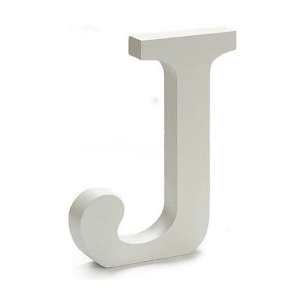 Kirjain Pincello J Valkoinen 1,8 x 21 x 17 cm (12 osaa)