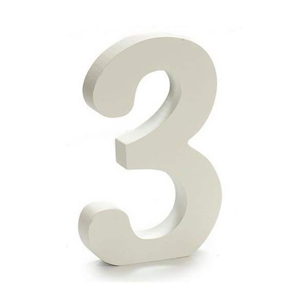 Numerot Pincello 3 Valkoinen 1,8 x 21 x 17 cm (12 osaa)