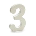Pikkukuva 2 / 2: Numerot Pincello 3 Valkoinen 1,8 x 21 x 17 cm (12 osaa)