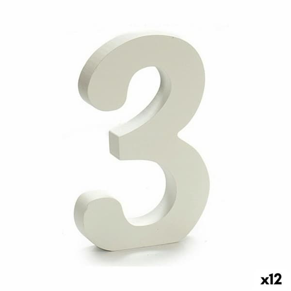 Numerot Pincello 3 Valkoinen 1,8 x 21 x 17 cm (12 osaa)