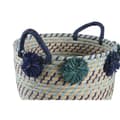Pikkukuva 3 / 4: Korisetti DKD Home Decor 46 x 44 x 34 cm Pompomit polypropeeni Meriruoho