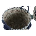 Pikkukuva 2 / 4: Korisetti DKD Home Decor 46 x 44 x 34 cm Pompomit polypropeeni Meriruoho