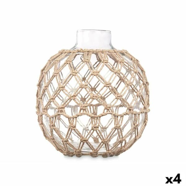 Koristepallo Läpinäkyvä Luonnollinen 21 x 23 cm (4 osaa)