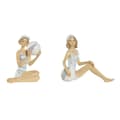 Miniatyrbild 1 av 3: Prydnadsfigur Home ESPRIT Vit Himmelsblå Medelhavs 8 x 8 x 12,5 cm (2 antal)