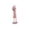 Miniatyrbillede 3 af 3: Dekorativ figur Home ESPRIT Pink Malva chica 7 x 11 x 27 cm