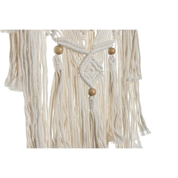 Riippuva koriste Home ESPRIT Kerma Luonnollinen Boho Makramee (2 osaa)