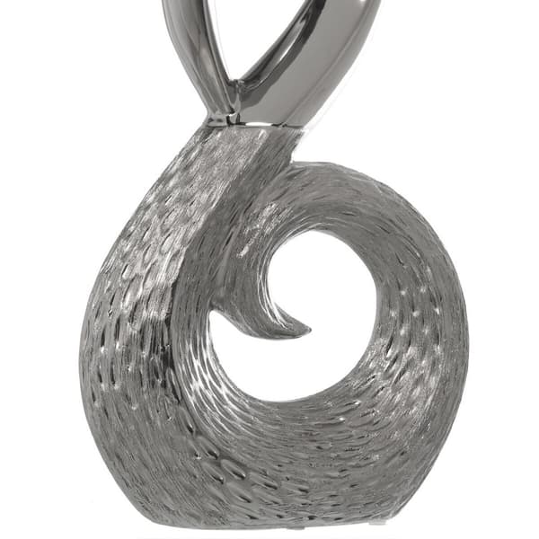 Koristehahmo Alexandra House Living Hopeinen Keraminen 23,5 x 9 x 38 cm