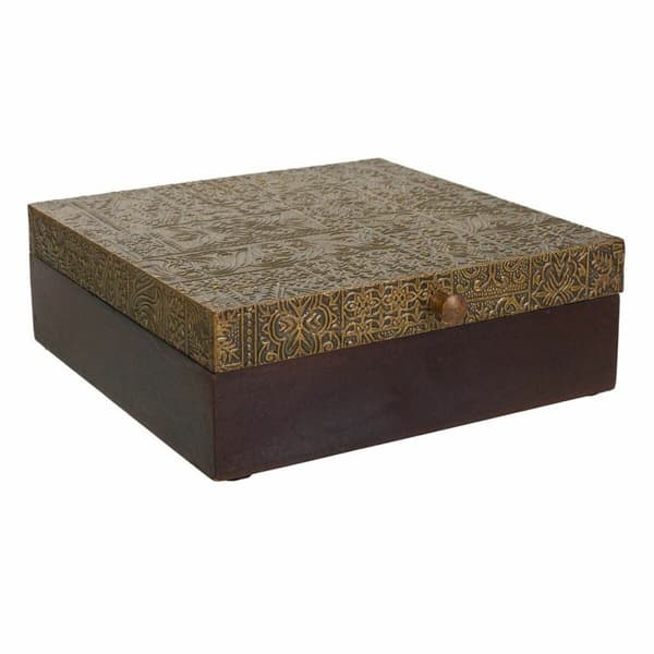 Korurasia Alexandra House Living Tummanruskea Messinki Mangopuu Puu MDF 20 x 7 x 20 cm