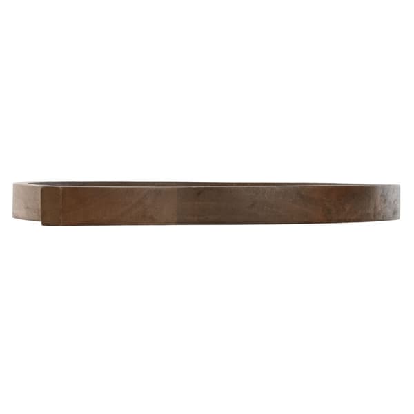 Pöytäkoriste Home ESPRIT Ruskea Musta Vaaleanruskea Mangopuu Siirtomaatyylinen 37 x 31 x 2,7 cm (3 Kappaletta)