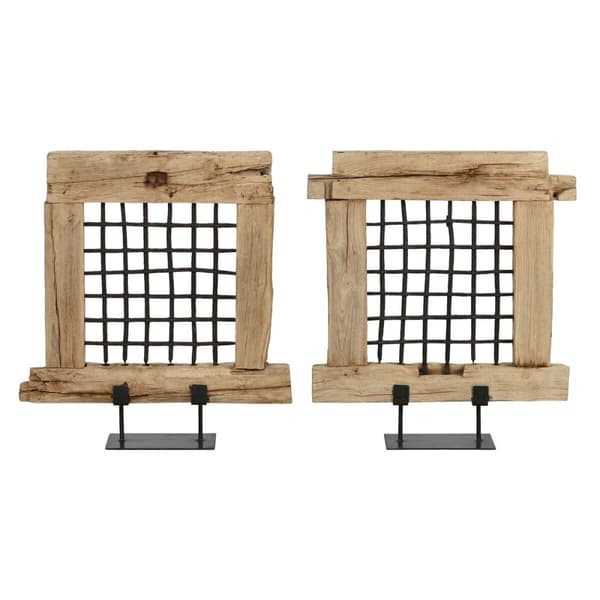 Dekorativ figur Home ESPRIT Natur Enkel 65 x 18 x 75 cm