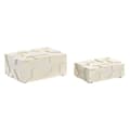 Pikkukuva 1 / 3: Korurasia Home ESPRIT Valkoinen Hartsi Luu 18 x 13 x 7,5 cm (2 Kappaletta)