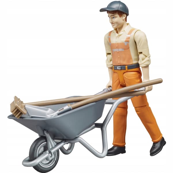 Set, kommunal servicearbetare BRUDER 62130 Profi-serien 1:16
