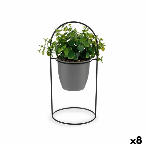 Koristekasvi Ibergarden QY-H093 Metalli Muovinen Levyt Pyöreä 21 x 30 x 21 cm (8 osaa)