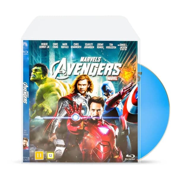 Blu-Ray lommer til Blu-Ray opbevaring - plads til cover - 50 stk.