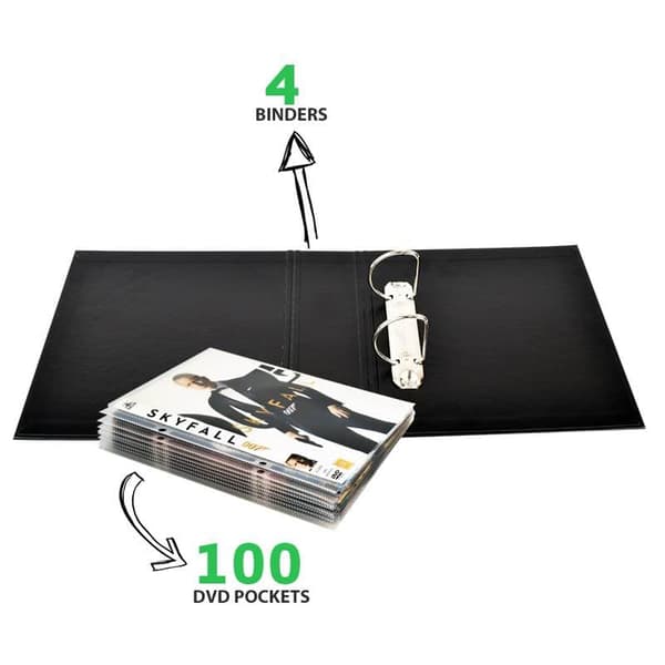 DVD sampak - 100 Single DVD Lommer, 4 DVD Mapper