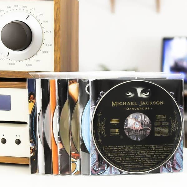 CD lomme til CD opbevaring med lukke flap - 100 stk.