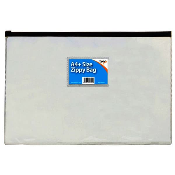 Tiger Stationery Zippy Bags Assorted A5 (14.8 x 21cm)