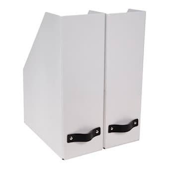Bigso Tidskriftssamlare 2-pack William Vit