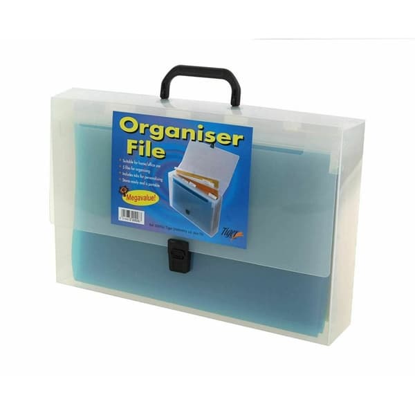 Tiger Stationery A4-organisator för mappar Transparent One Size