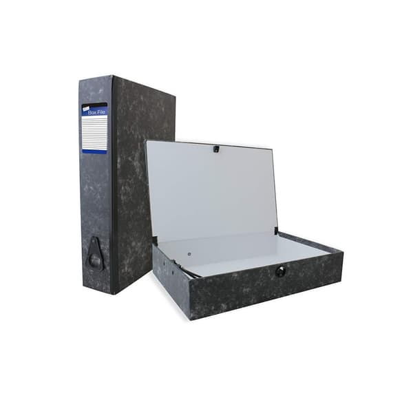 Just Stationery Box file med dokumentklipp