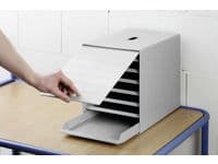 Blankettbox Idealbox Plus 7-fack grå
