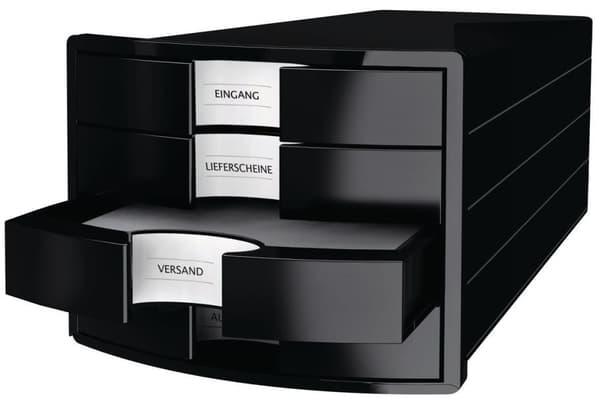 Blankettbox HAN 4 lådor svart