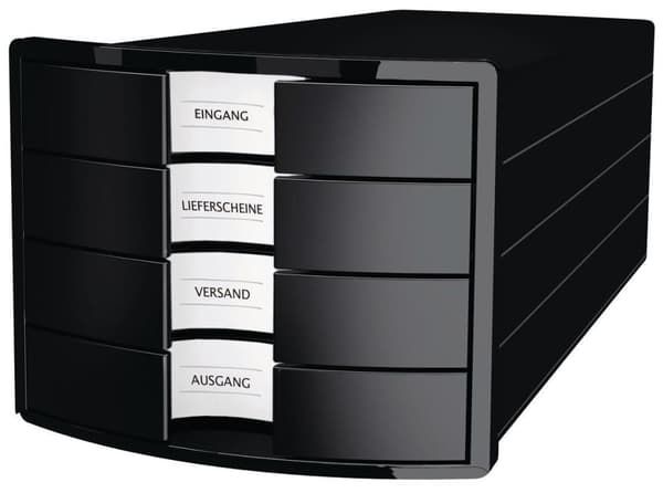 Blankettbox HAN 4 lådor svart
