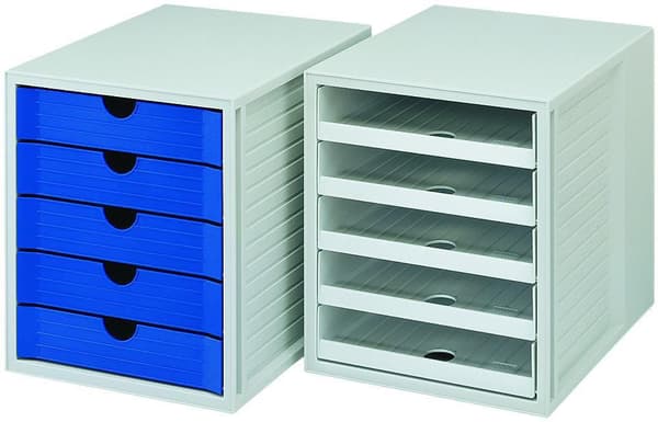 Blankettbox HAN 5 lådor svart