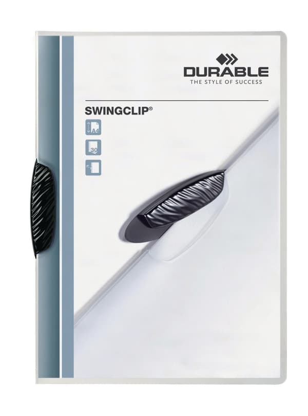 Klämmapp DURABLE Swingclip 2260 A4 sv. 5st