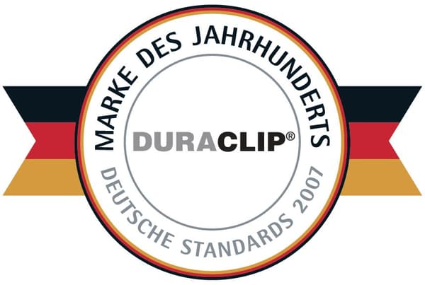 Klämmapp Duraclip 2209 A4 6mm svart 25st